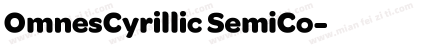 OmnesCyrillic SemiCo字体转换